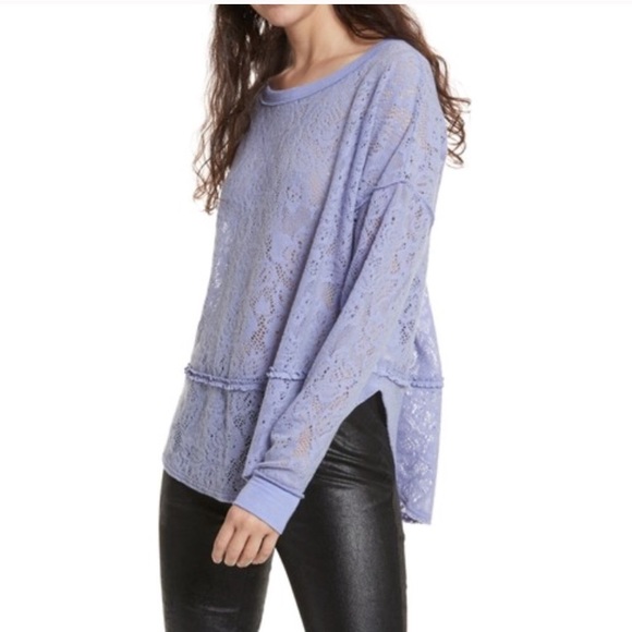 Free People Tops - NWT Free People Long Sleeve Lace Top